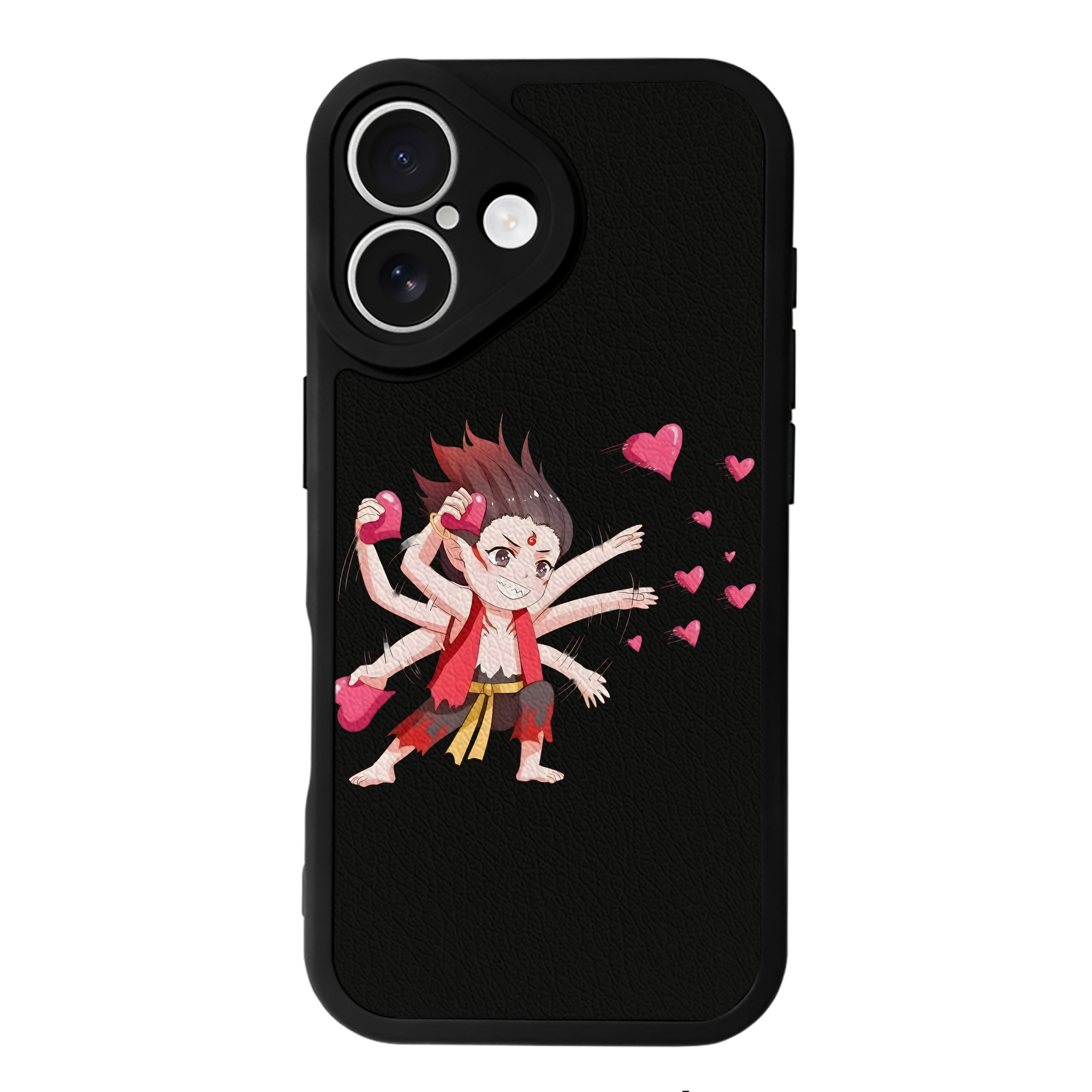 （画像用） Ne Zha 2 ナタ 魔童の大暴れ 【iPhone 16シリーズ対応】シリコンスマホケース（レザー調） 材質：シリコン